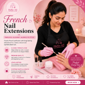 French Nails With Extension