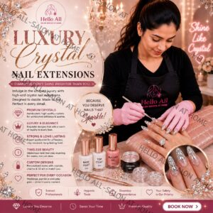 Luxury Crystal Nail Extensions