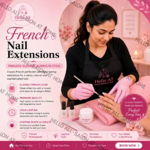 French Nails with Extension